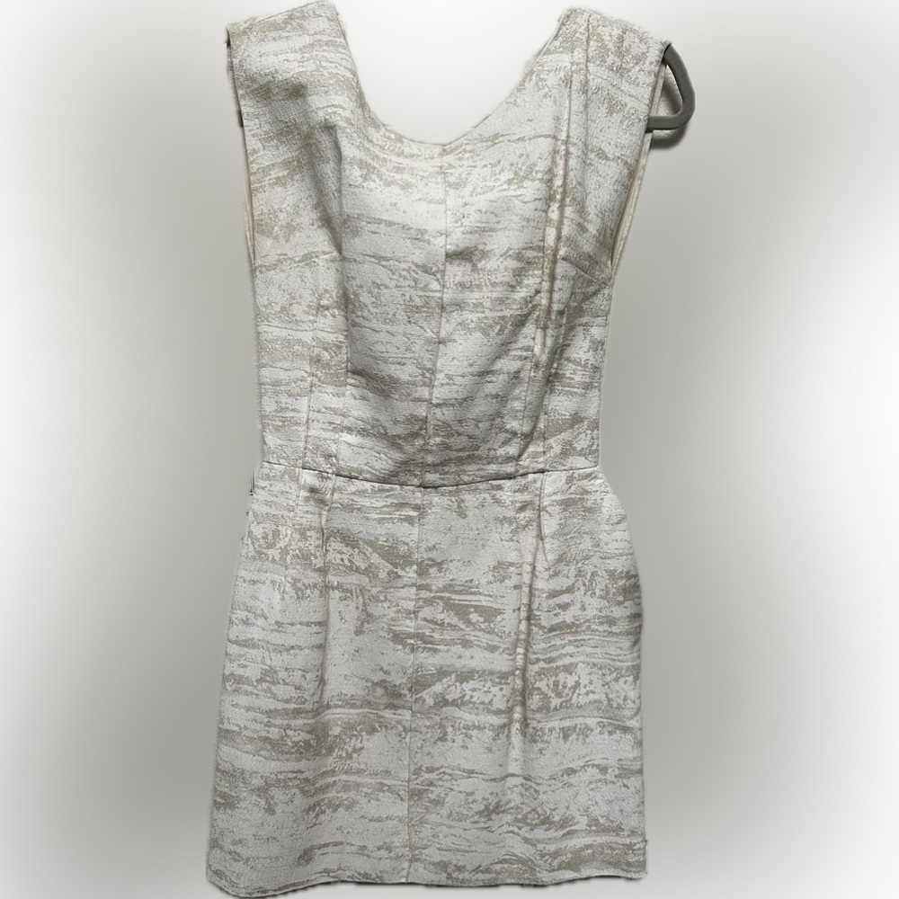 Dolce & Gabbana Cream Textured Mini Dress